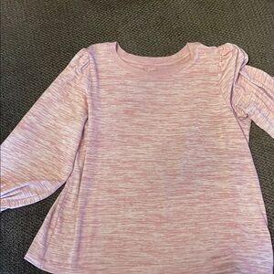 EUC a.n.a Pink Long Sleeve Tee with Balloon Sleeves